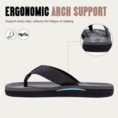 FITORY Men's Flip-Flops, Thongs Sandals Comfort Slippers for Beach