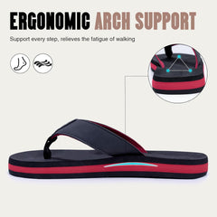 FITORY Men's Flip-Flops, Thongs Sandals Comfort Slippers for Beach