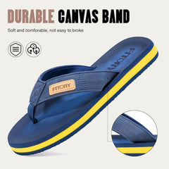 FITORY Men's Flip-Flops, Thongs Sandals Comfort Slippers for Beach