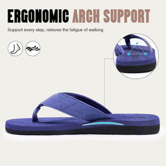 FITORY Men's Flip-Flops, Thongs Sandals Comfort Slippers for Beach