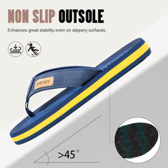 FITORY Men's Flip-Flops, Thongs Sandals Comfort Slippers for Beach