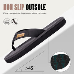 FITORY Men's Flip-Flops, Thongs Sandals Comfort Slippers for Beach