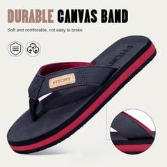 FITORY Men's Flip-Flops, Thongs Sandals Comfort Slippers for Beach