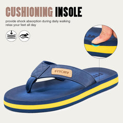 FITORY Men's Flip-Flops, Thongs Sandals Comfort Slippers for Beach
