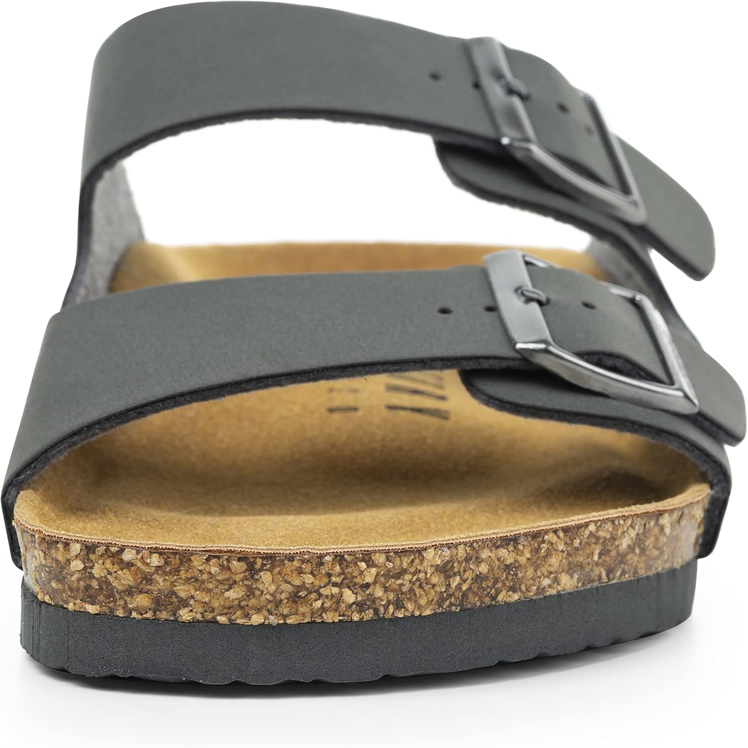 FITORY Mens Sandals, Arch Support Slides with Adjustable Buckle Straps and Cork Footbed Size 7-14.5